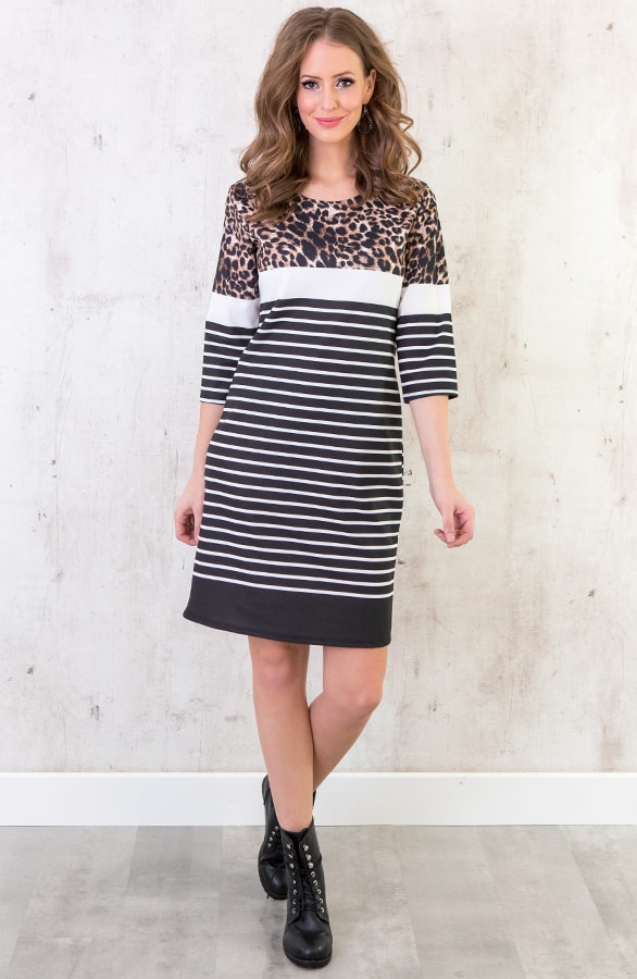 Gestreifte Tunika Mit Panterprint, Shoparchiv, Foto 3