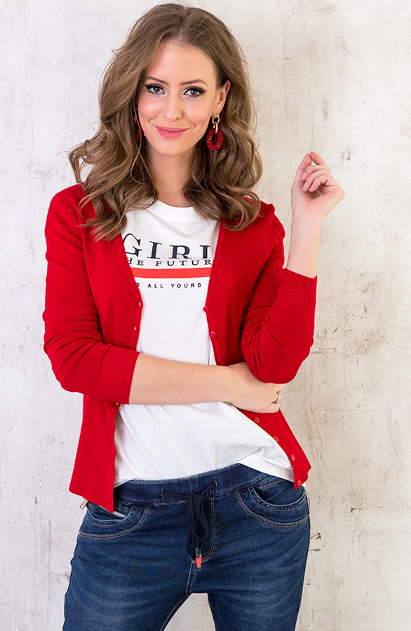 Basic Vest Rood – shoparchief, foto 2