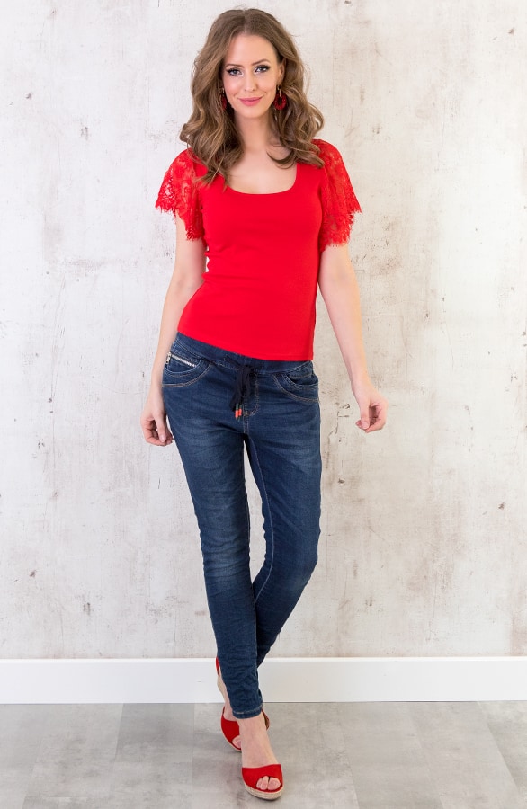 Top Met Kant Rood – shoparchief, foto 2