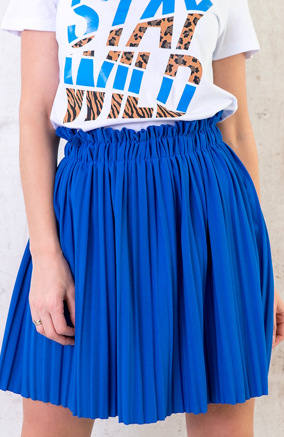 Plisse Rok Kobalt – shoparchief, foto 4