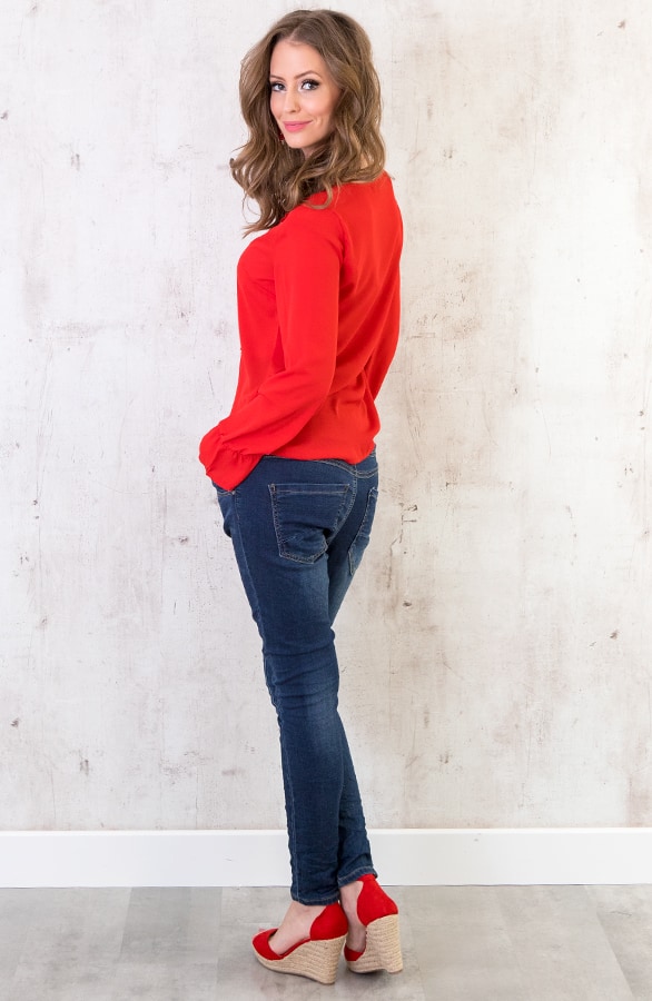 Blouse Kant Rood – shoparchief, foto 4