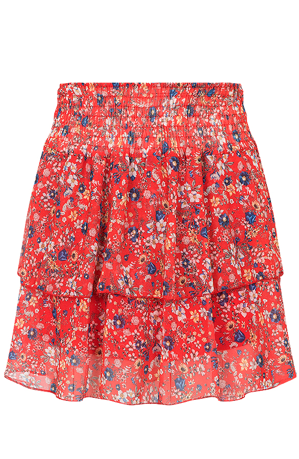 Bloemen Laagjes Rok Rood – shoparchief