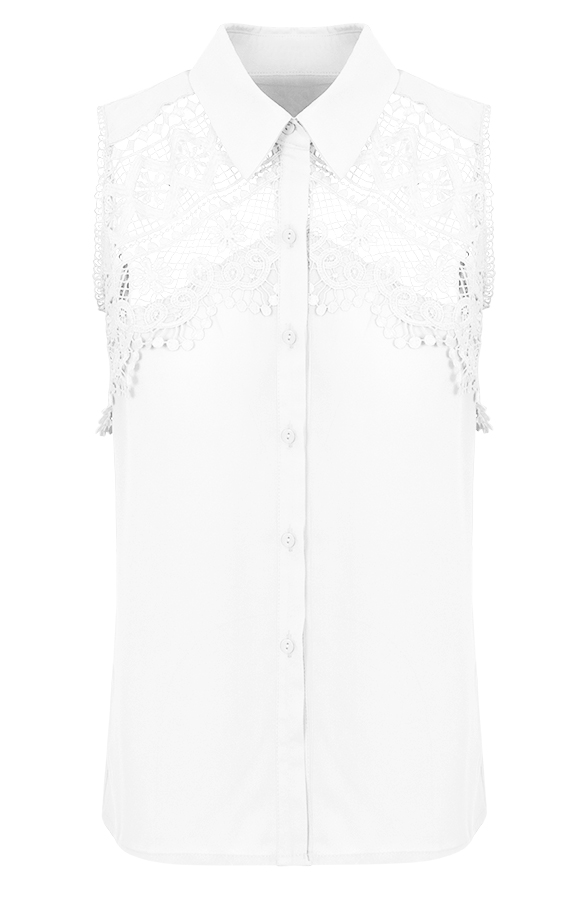 Ibiza Top Kant Wit – shoparchief