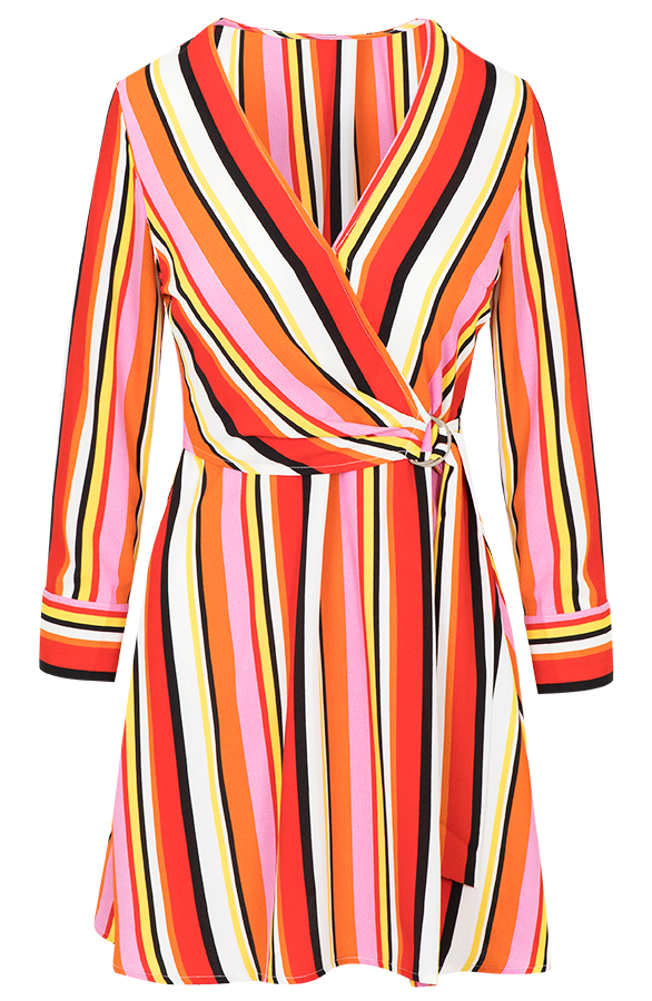 Jurk Gestreept Multicolor – shoparchief