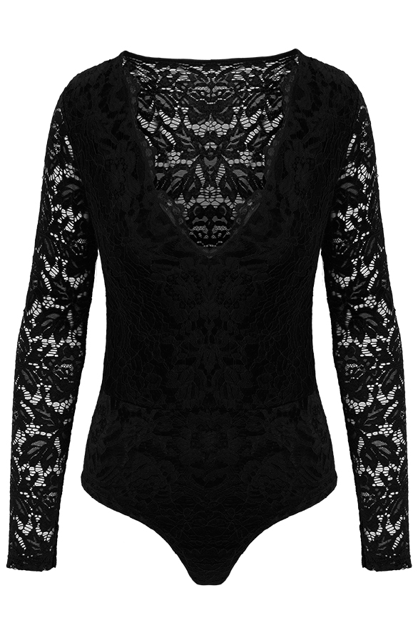 Kanten Body Zwart – shoparchief