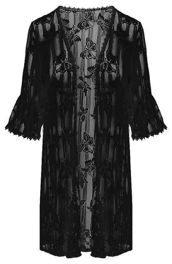 Kanten Vest Zwart – shoparchief