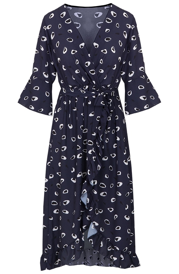 Midi Jurk Panter Marine – shoparchief