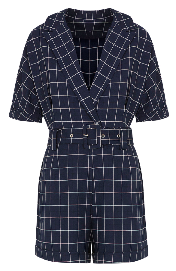 Playsuit Geblokt Marineblauw – shoparchief, foto 6