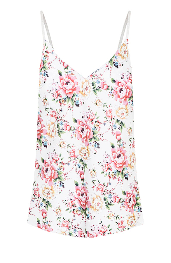 Spaghetti Top Bloemenprint – shoparchief