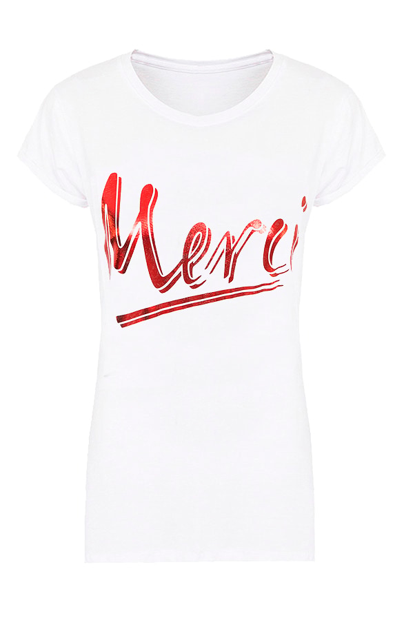 Top Merci Metallic Rood – shoparchief