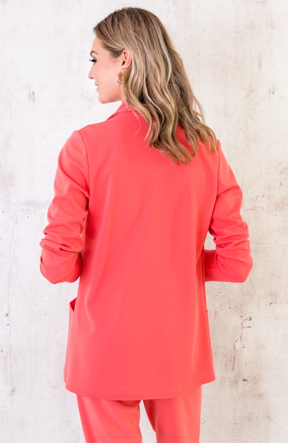 Basic Blazer Koraalrood – shoparchief, foto 4