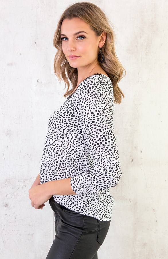 Print Blouse Dames – shoparchief, foto 3