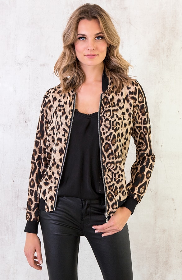 Bomber Jasje Panterprint Bruin – shoparchief, foto 2