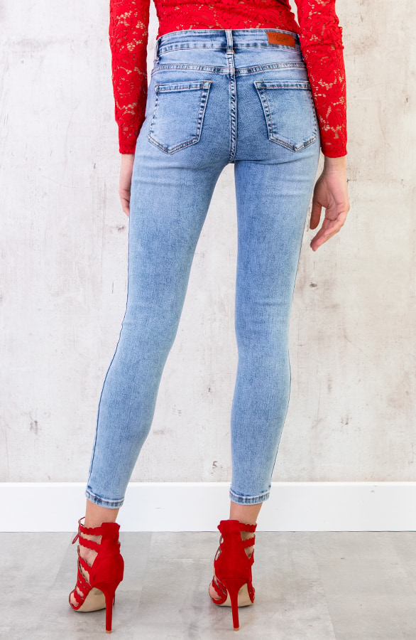 Skinny Spijkerbroek Lichtblauw – shoparchief, foto 4
