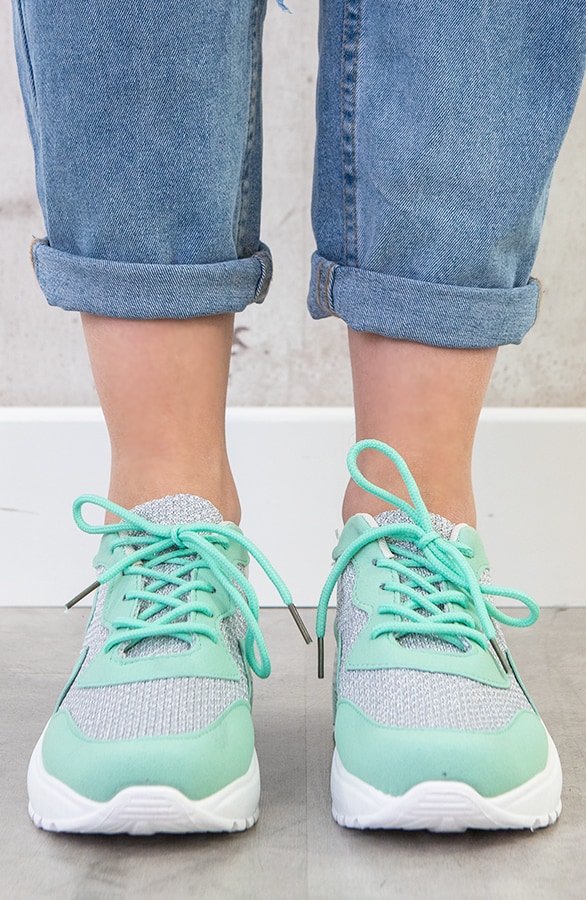 Dad Sneakers Dames Mint – shoparchief, foto 4