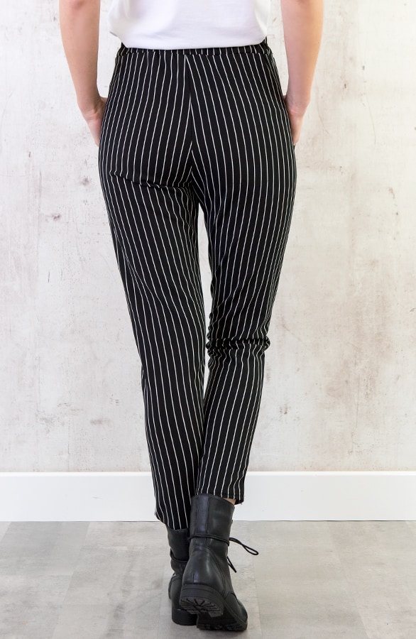 Strik Broek Gestreept Zwart – shoparchief, foto 4