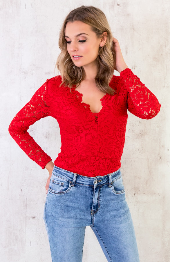 Kanten Body Rood – shoparchief, foto 5