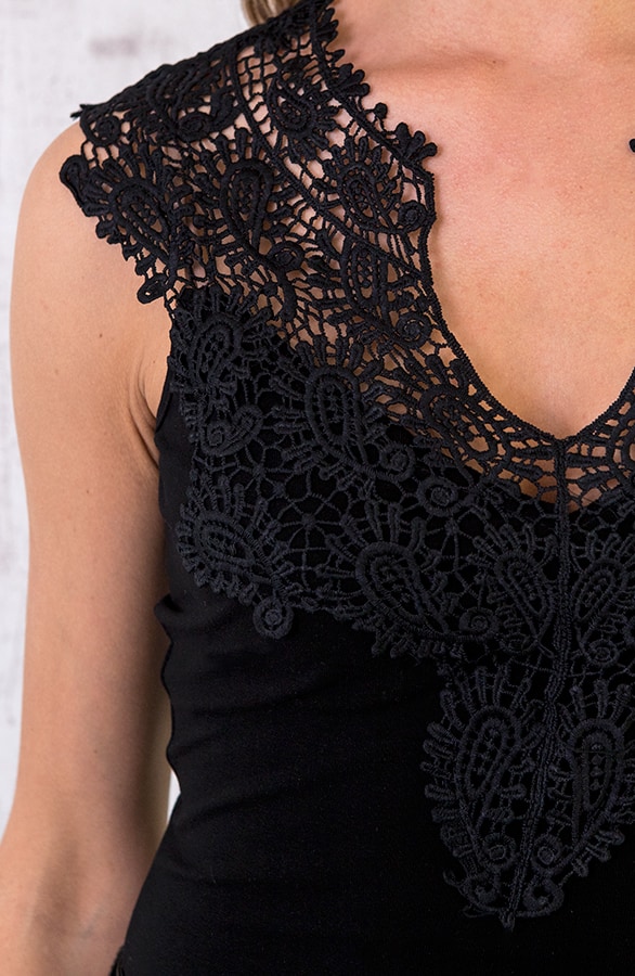 Kanten Body V Zwart – shoparchief, foto 5