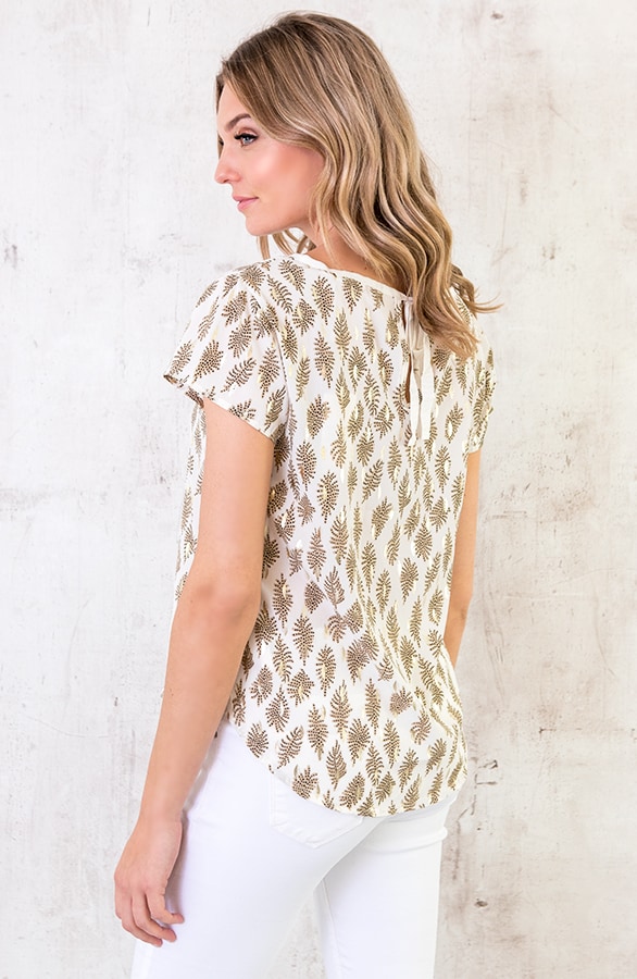 Top Bladprint Wit Goud – shoparchief, foto 6