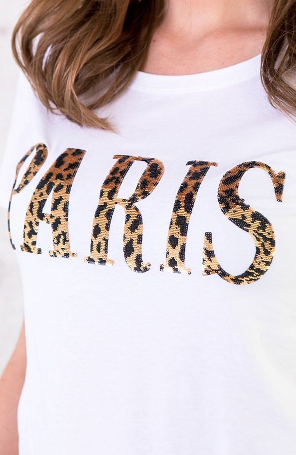Paris Panter Top Wit – shoparchief, foto 5