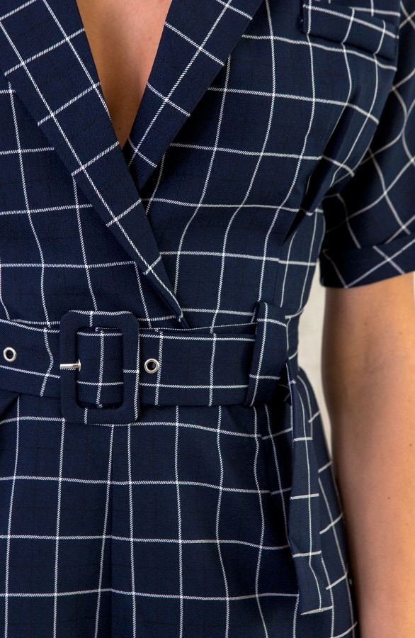 Playsuit Geblokt Marineblauw – shoparchief, foto 5