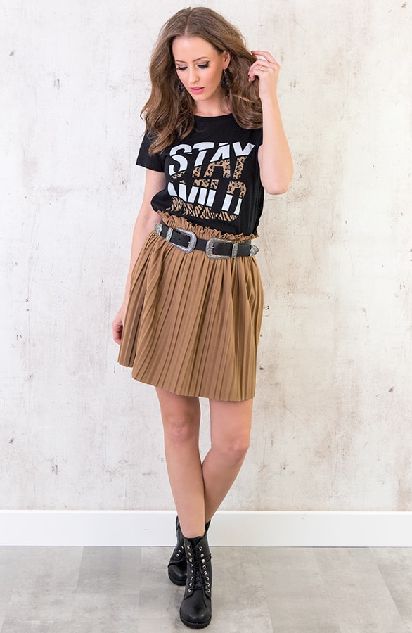 Stay Wild Top Zwart – shoparchief, foto 3