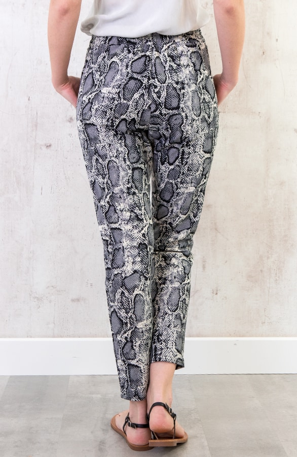 Strik Broek Slangenprint Grijs – shoparchief, foto 4