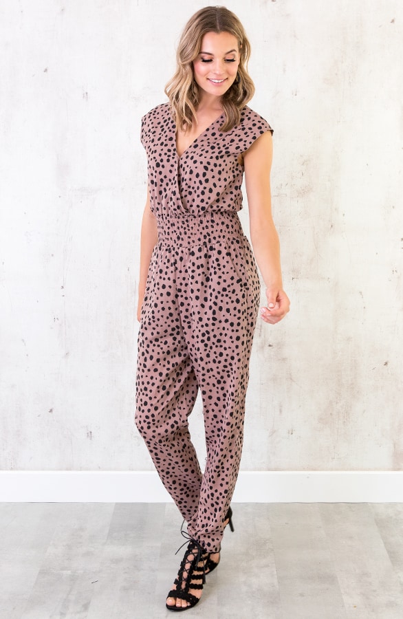 Jumpsuit Print Oud Roze – shoparchief, foto 2