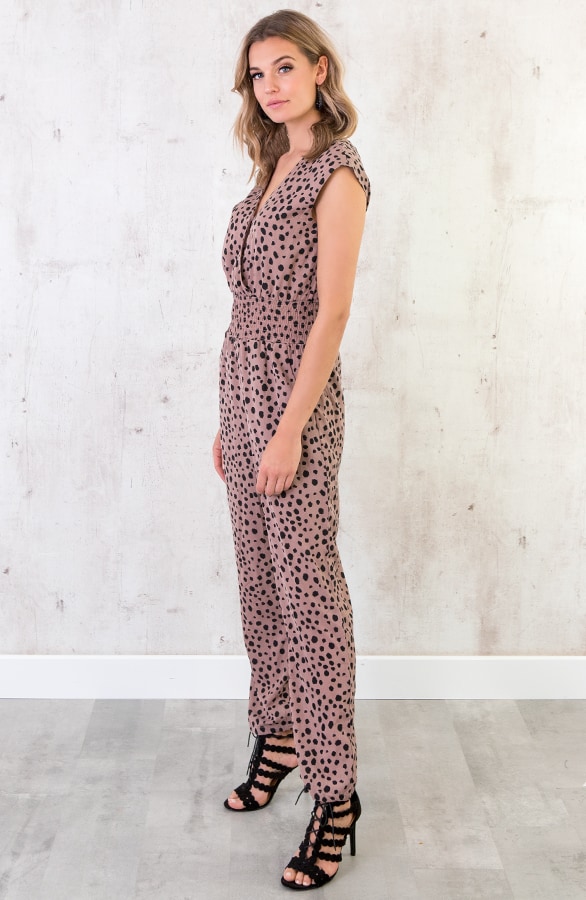 Jumpsuit Print Oud Roze – shoparchief, foto 4