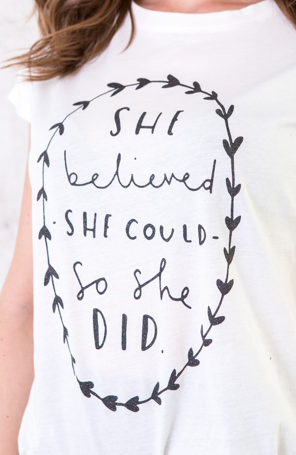She Believed Top Zwart – shoparchief, foto 4