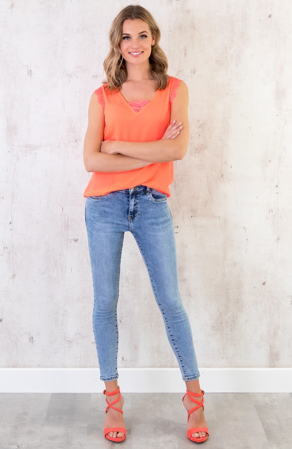 Skinny Spijkerbroek Lichtblauw – shoparchief, foto 7