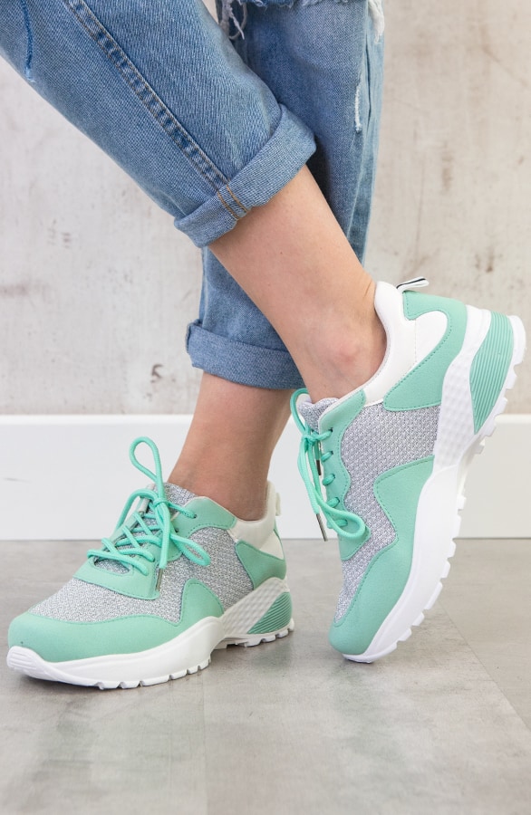 Dad Sneakers Dames Mint – shoparchief, foto 2