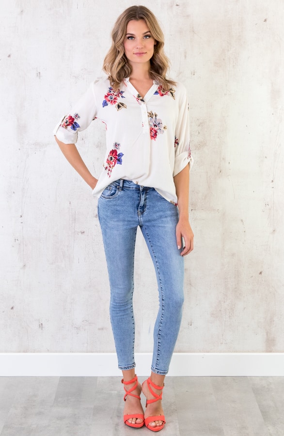 Skinny Spijkerbroek Lichtblauw – shoparchief, foto 6