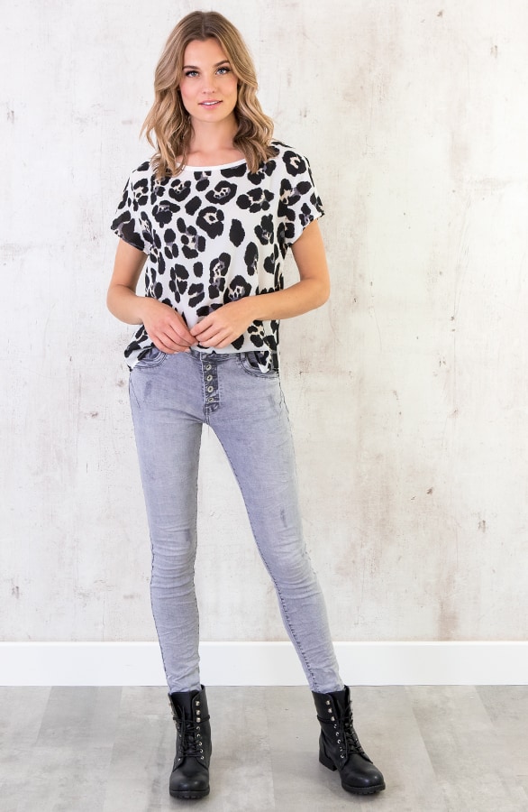 Top Panterprint Wit – shoparchief, foto 4