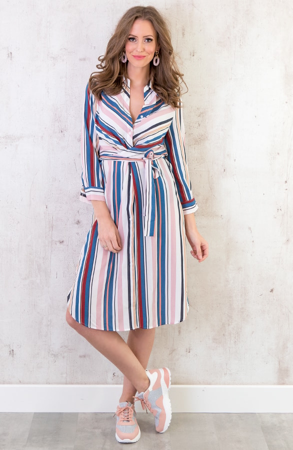 Jurk Gestreept Dames – shoparchief, foto 7