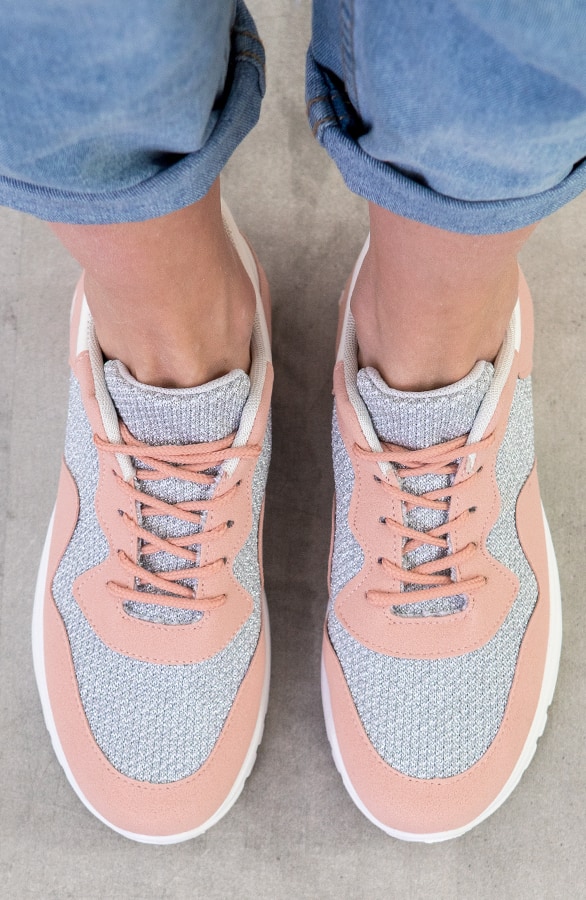 Dad Sneaker Damen Lachsrosa, Shoparchiv, Foto 4
