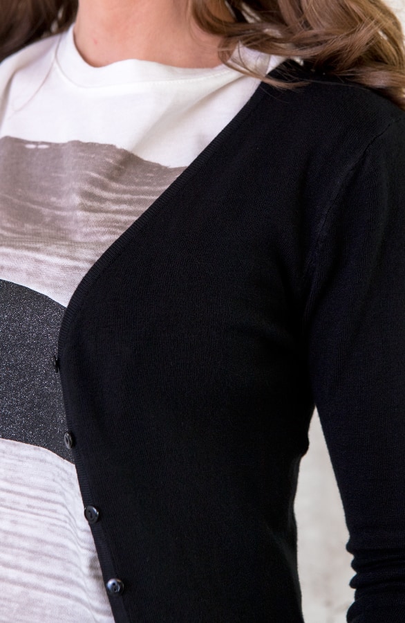 Basic Vest Zwart – shoparchief, foto 4