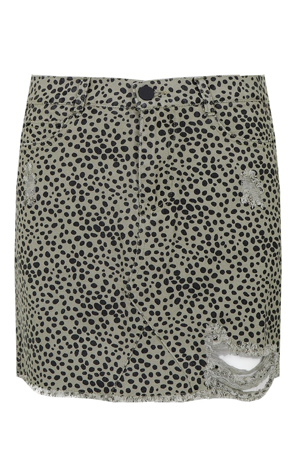Cheetah Spijkerrok Legergroen – shoparchief