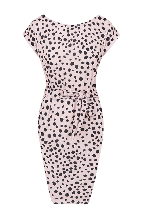 Cheetah Strik Jurk Roze – shoparchief