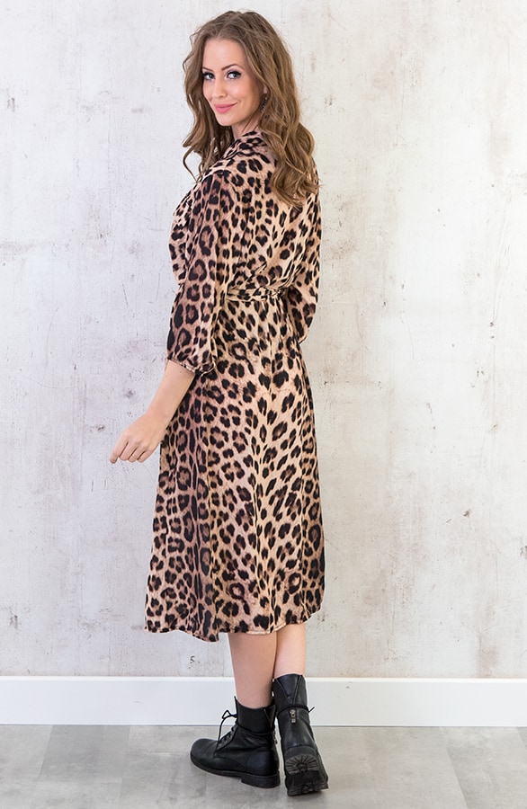 Blousejurk Panter Bruin – shoparchief, foto 3