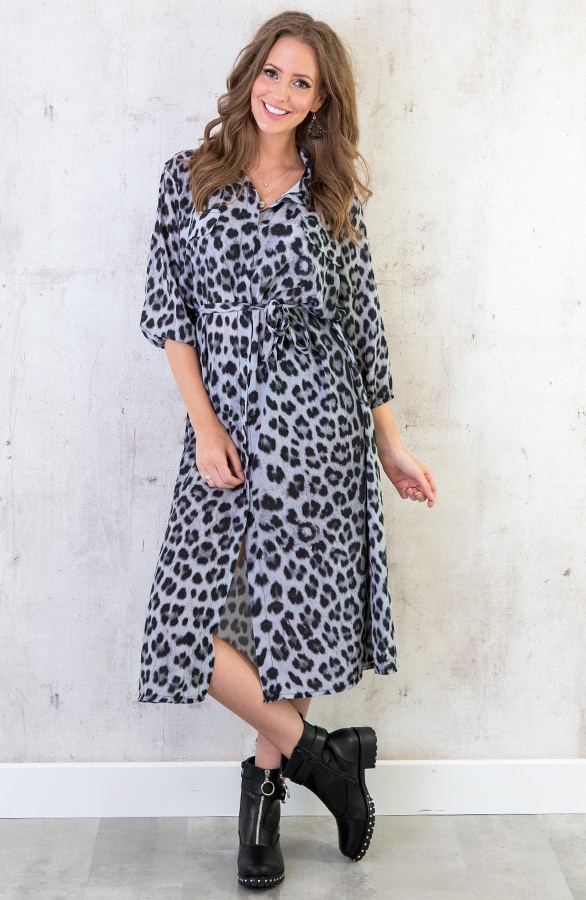 Blousejurk Panter Grijs – shoparchief, foto 7