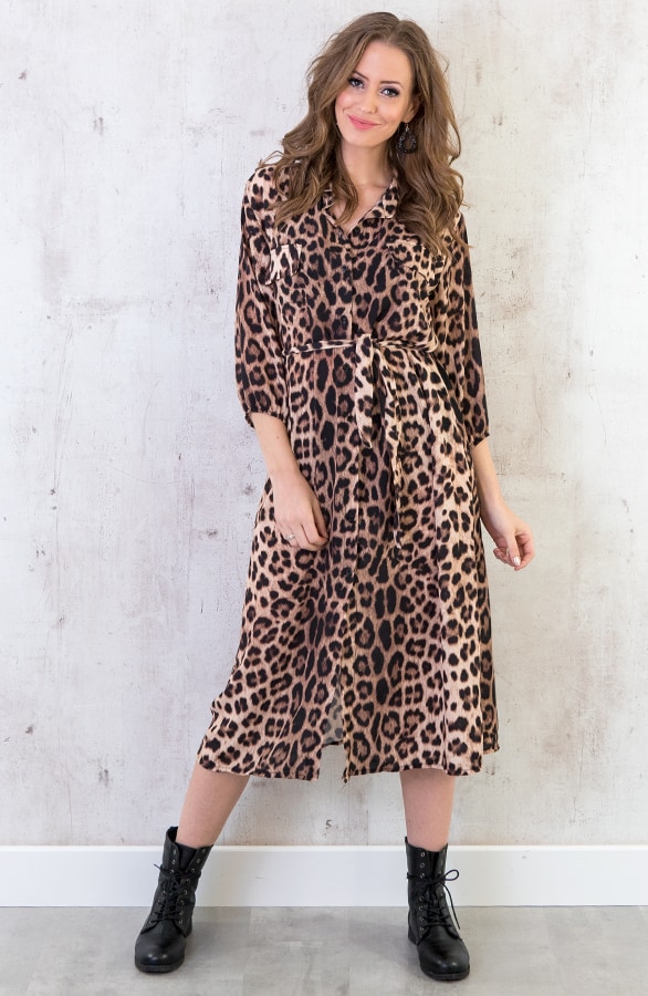 Blousejurk Panter Bruin – shoparchief, foto 5