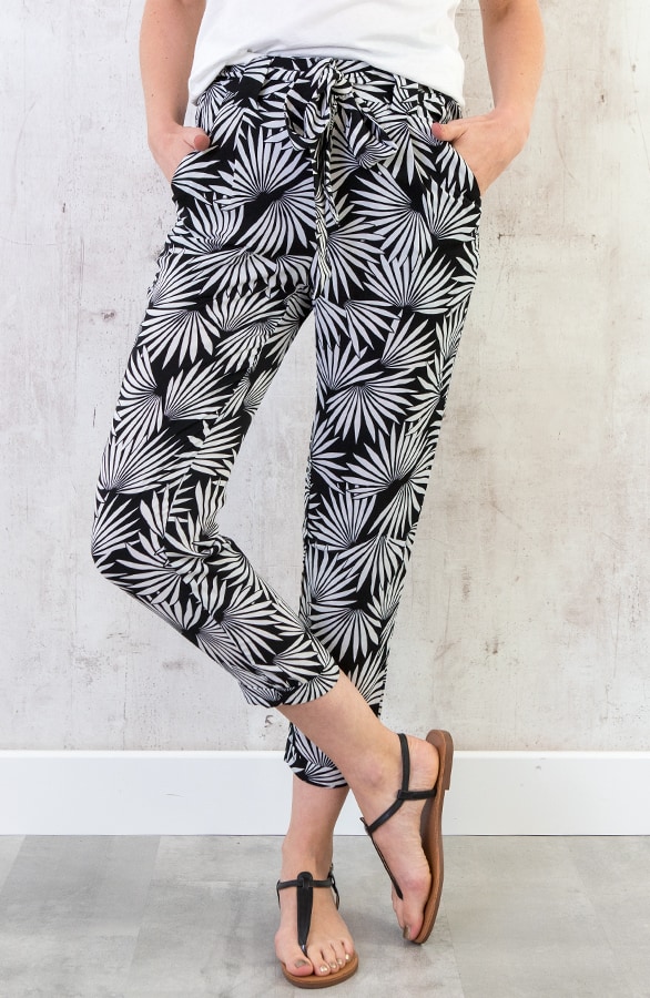 Strik Broek Palm Zwart – shoparchief, foto 2