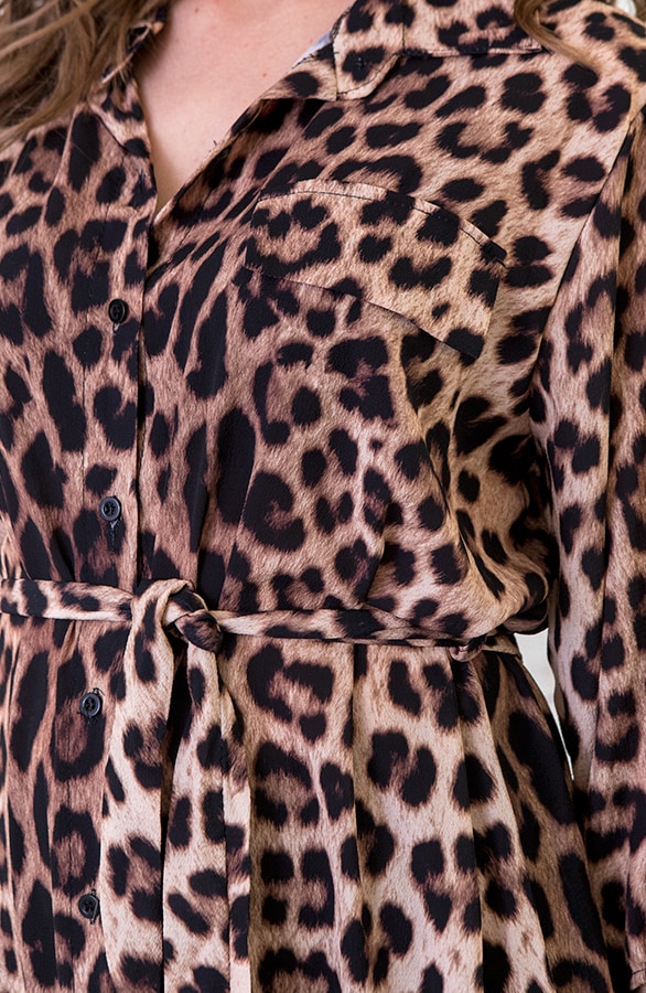 Blousejurk Panter Bruin – shoparchief, foto 4