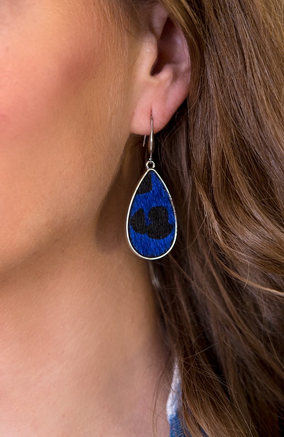 Panter Oorbellen Blauw – shoparchief, foto 2