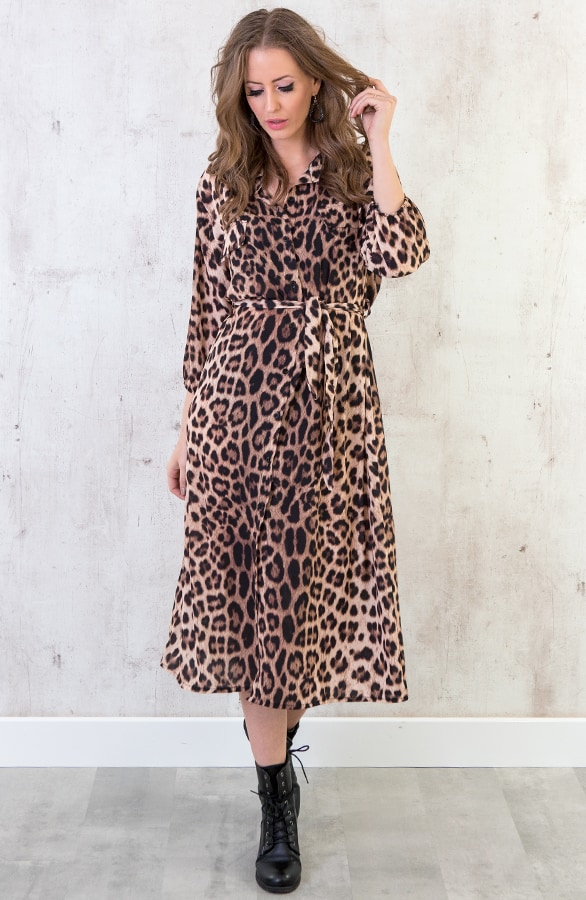 Blousejurk Panter Bruin – shoparchief, foto 2