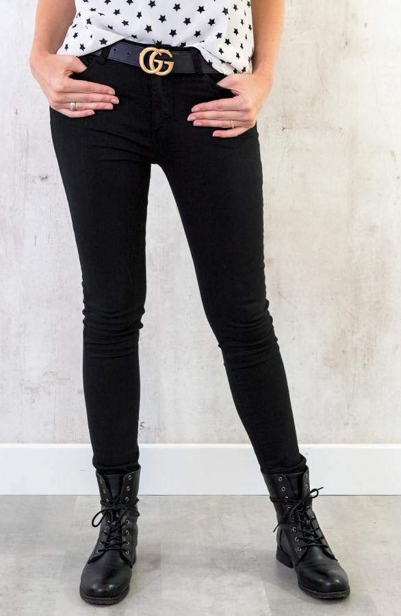 Pailletten Jeans Zwart – shoparchief, foto 2