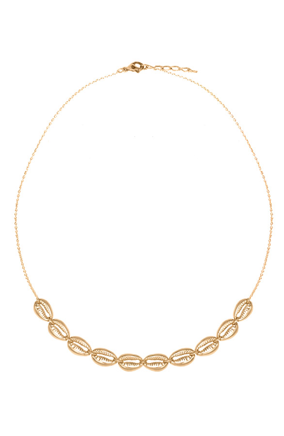 Choker Ketting Schelpen Goud – shoparchief