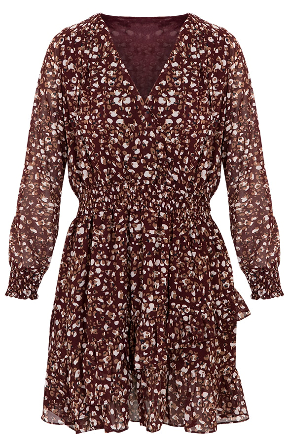 Dynasty Jurk Bordeaux – shoparchief