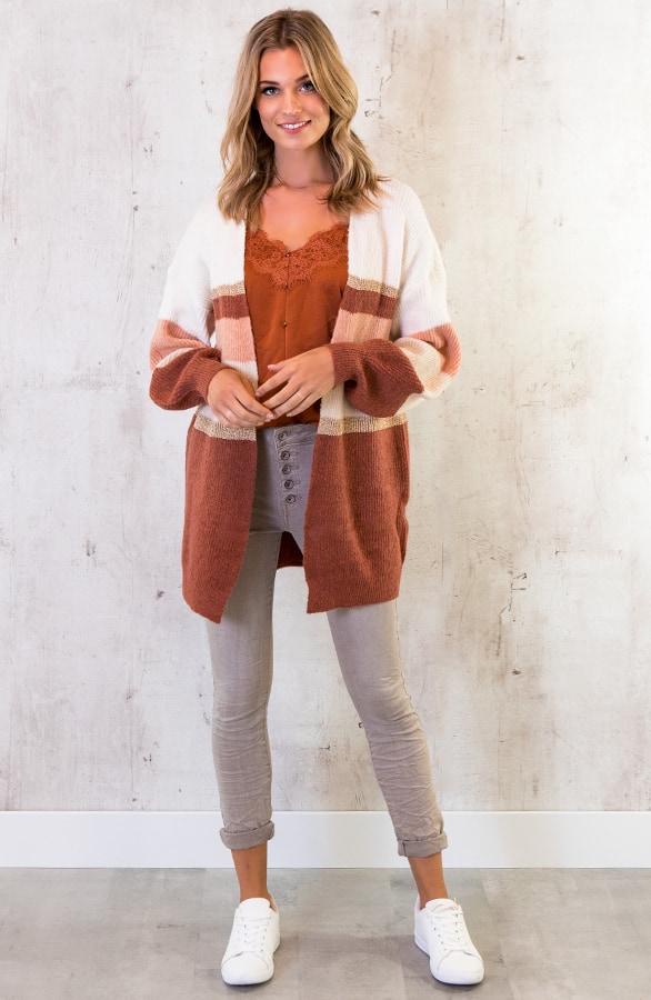 Spaghetti Top Kant Terracotta – shoparchief, foto 3